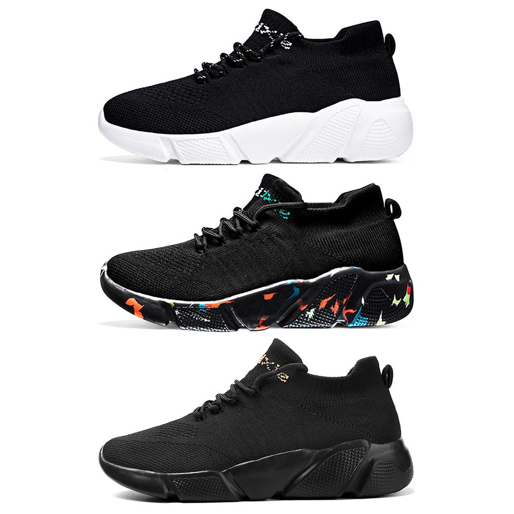 Giày chạy bộ chạy mùa hè nhẹ đi giày thể thao ngoài trời thông thường Color: Black Shoe Size: 42