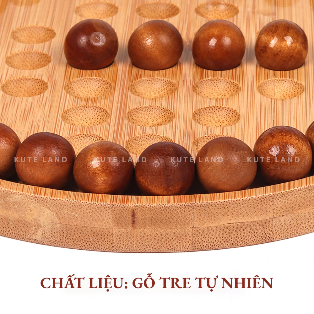 Bộ Cờ Kong Ming Trò Chơi Thử Thách IQ Trí Tuệ Bằng Gỗ Tự Nhiên 20 Cm