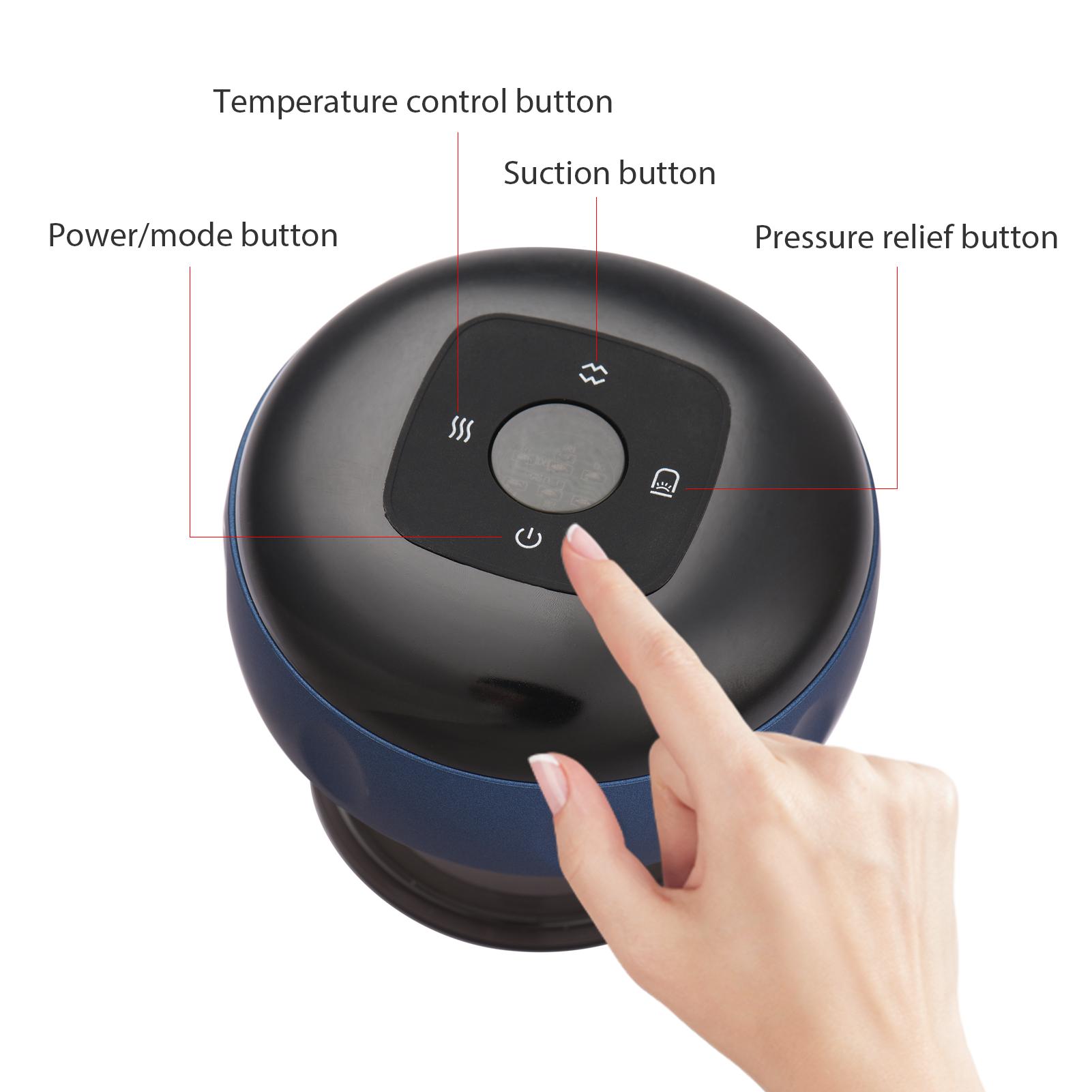 Electric Heat Cupping Device 6 Model Vacuum Scraping Negative Pressure Suction Device Slimming Therapy Meridian massage