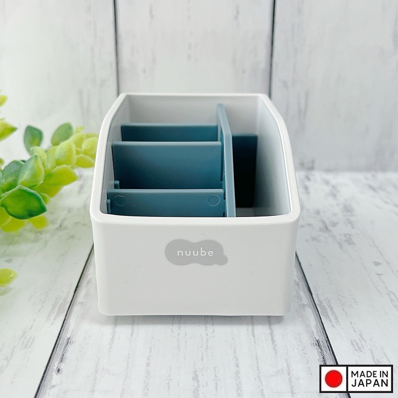 Khay đựng giấy nhớ &amp; đồ dùng văn phòng phẩm Nuube - Xám xanh