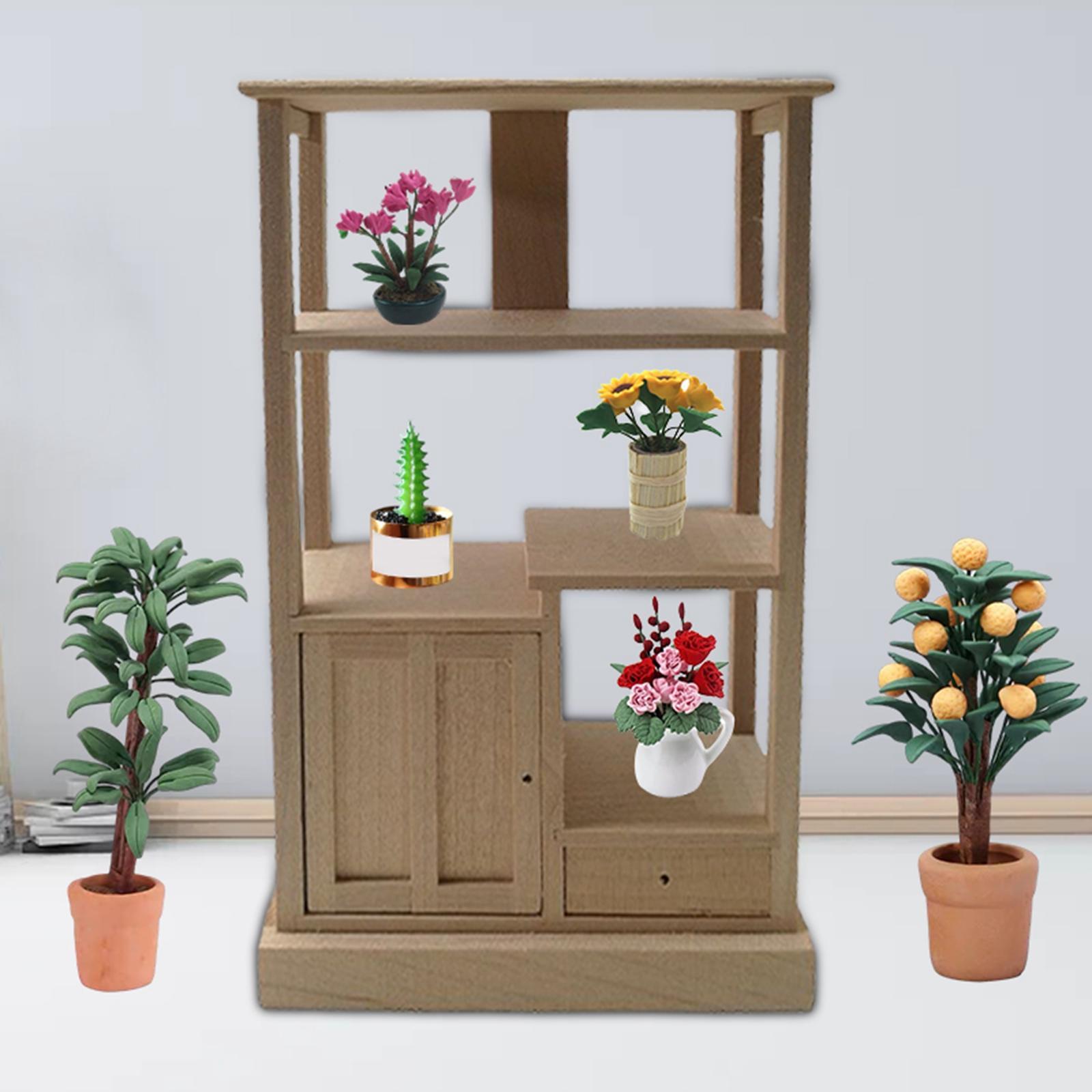 1:12 Scale Display Cabinet Toy for Dollhouse Accessories