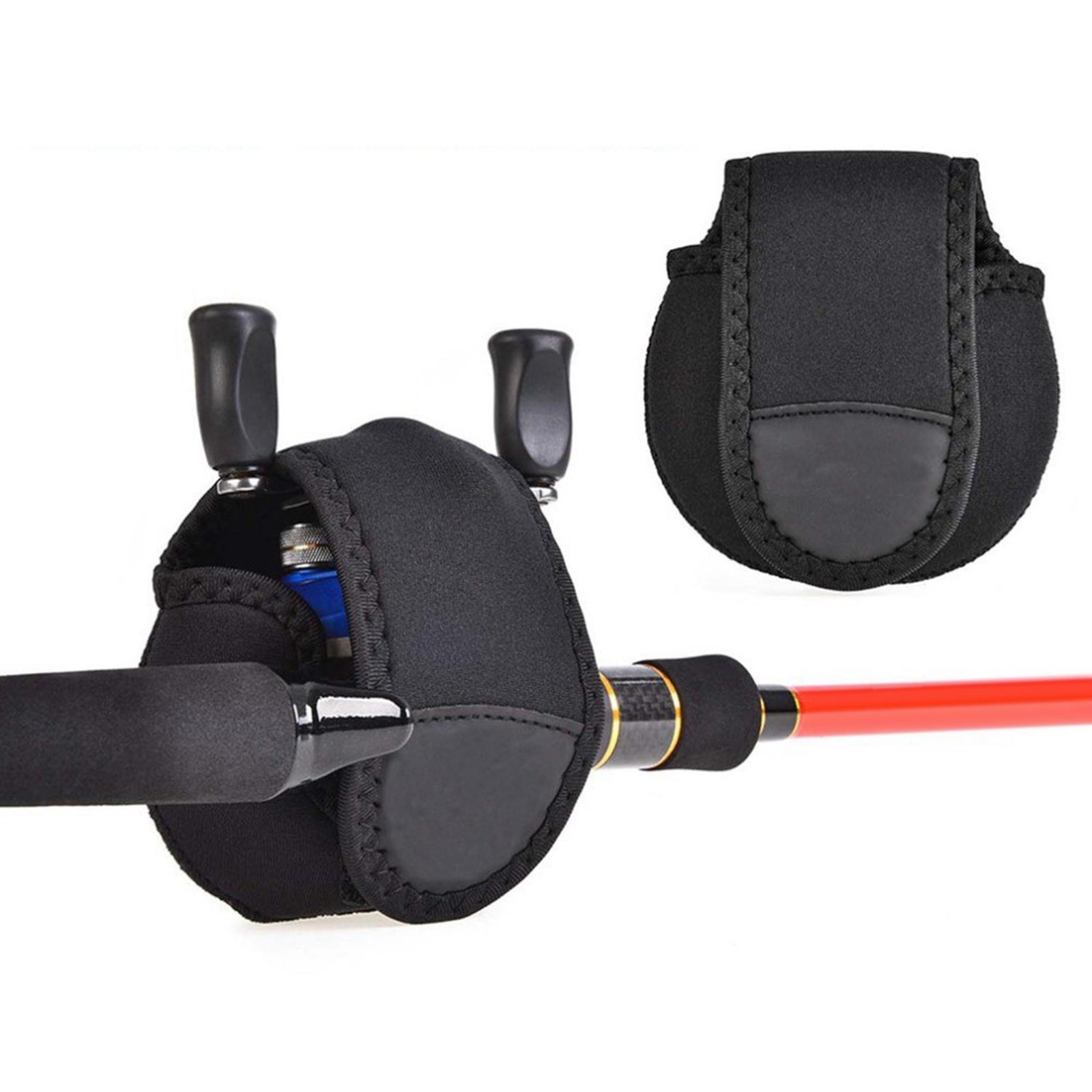 Fishing Reel Cover Bag, Reel Protective Case, Baitcaster Reel Cover Protector Protection Sleeve Reel Pouch for Sea Fishing, Bank Fishing, Baitcaster