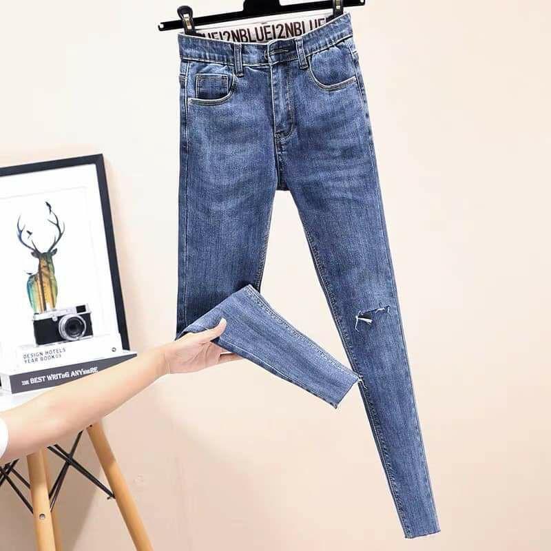 Quần Skinny Jeans rách đùi siêu tôn dáng