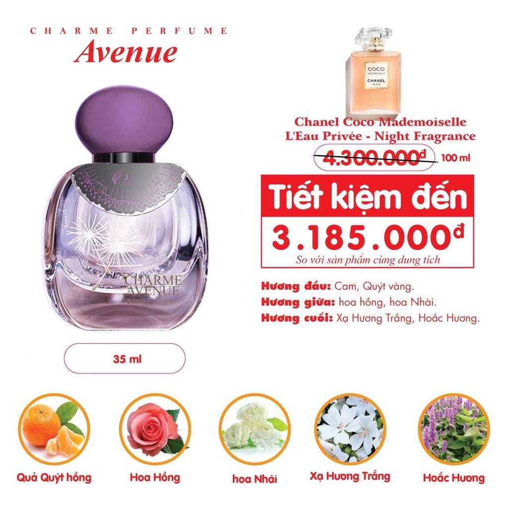 Nước hoa nữ thơm lâu, Charme Avenue, mùi hương hoa cỏ, nhẹ nhàng, quyến rũ, lưu hương lâu, 35ml