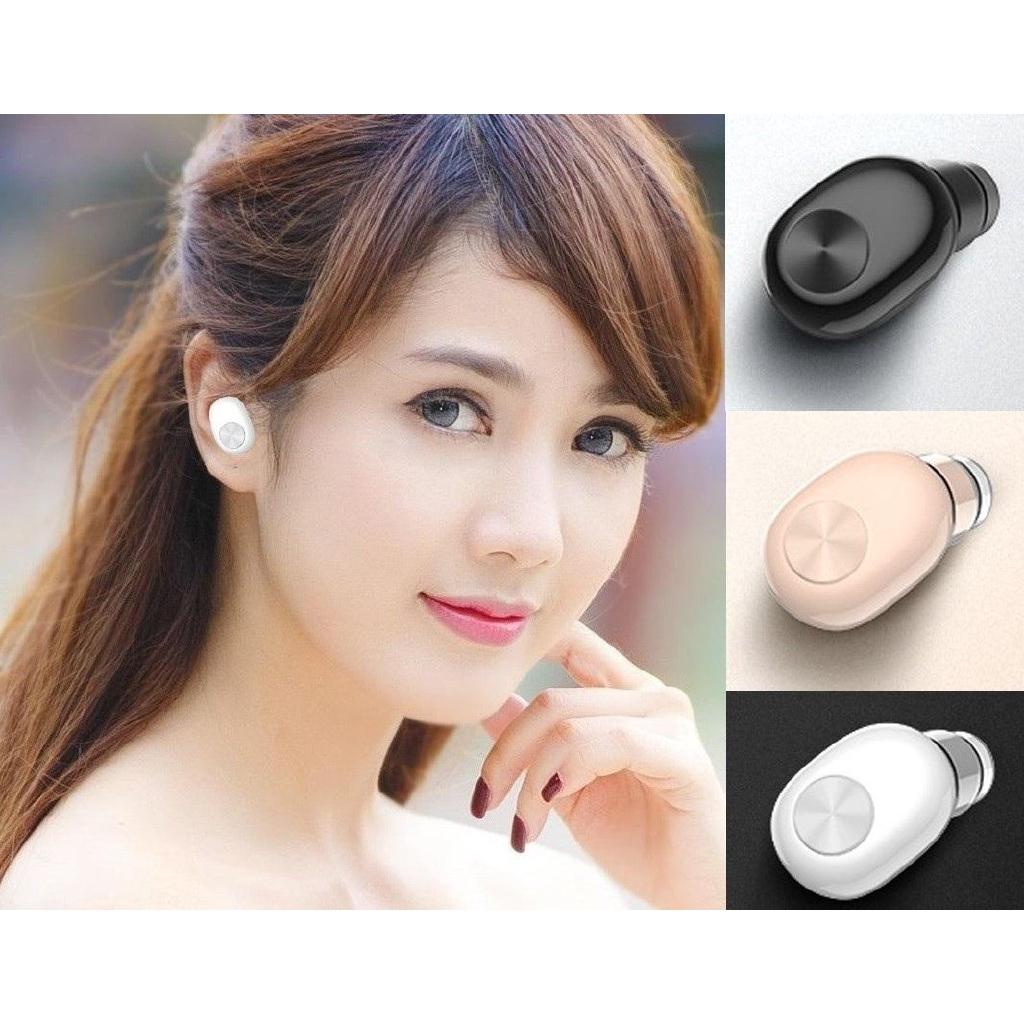 Tai nghe Bluetooth mini thời trang SMH-BL1 có mic đàm thoại + Tặng Dock sạc 300mah (Màu đen) Tai nghe Blu