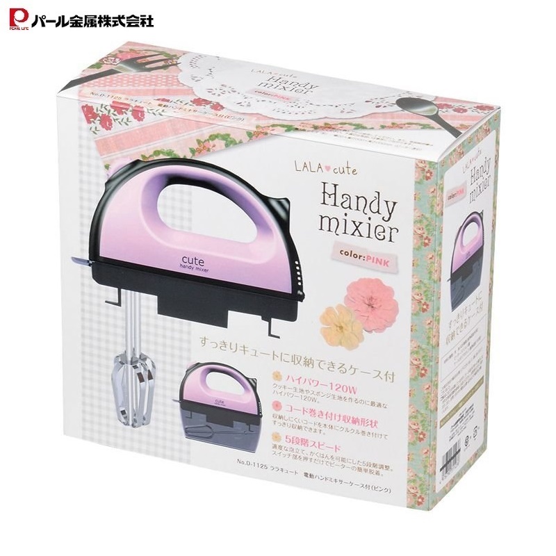 Máy đánh trứng cầm tay Lala Cute 120W - Hàng nội địa Nhật Bản, hàng nhập khẩu trực tiếp từ Nhật Bản