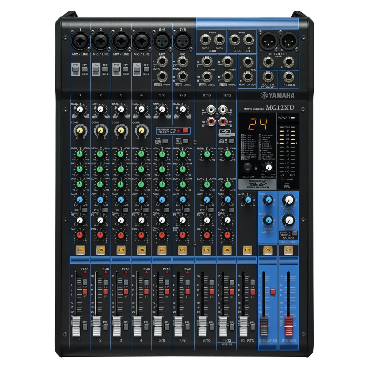 Bàn trộn âm thanh MG12XU - Mixer Analog Yamaha MG12XU - Mixer Yamaha 12 line - HÀNG CHÍNH HÃNG