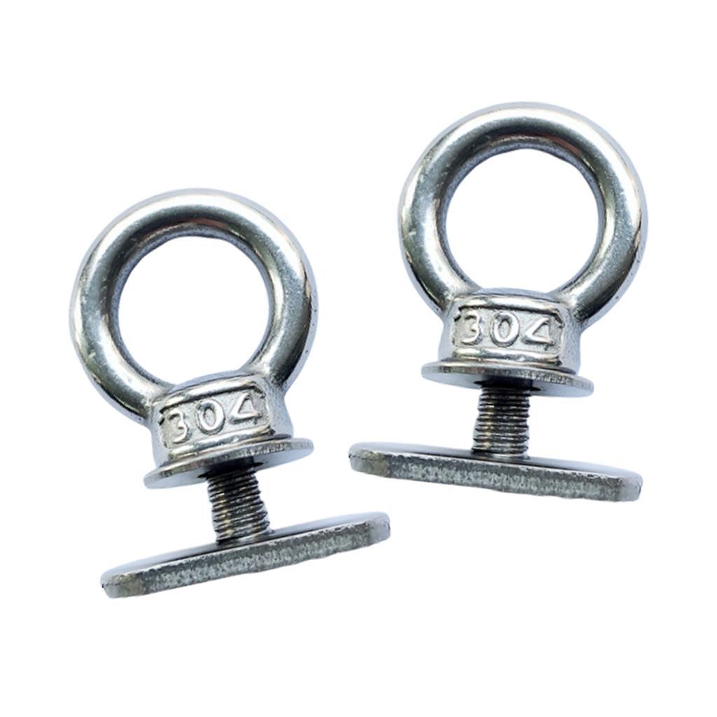2 Pieces Mounting Screws Nuts Leash Holder Cord Eyelet Accessories