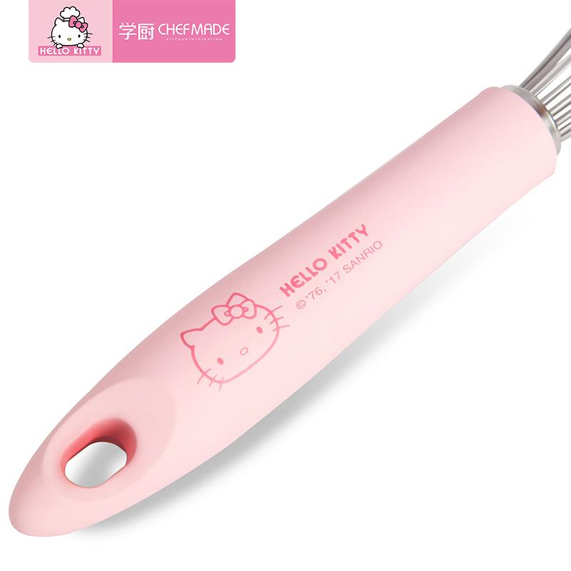 Đầu Bếp Làm Từ Hồng Kitty Nhà Bếp Thép Không Gỉ 304 Kem Xay Đánh Trứng Cầm Tay Phối Bếp Phụ Trợ Phụ Kiện Dụng Cụ Làm Bánh