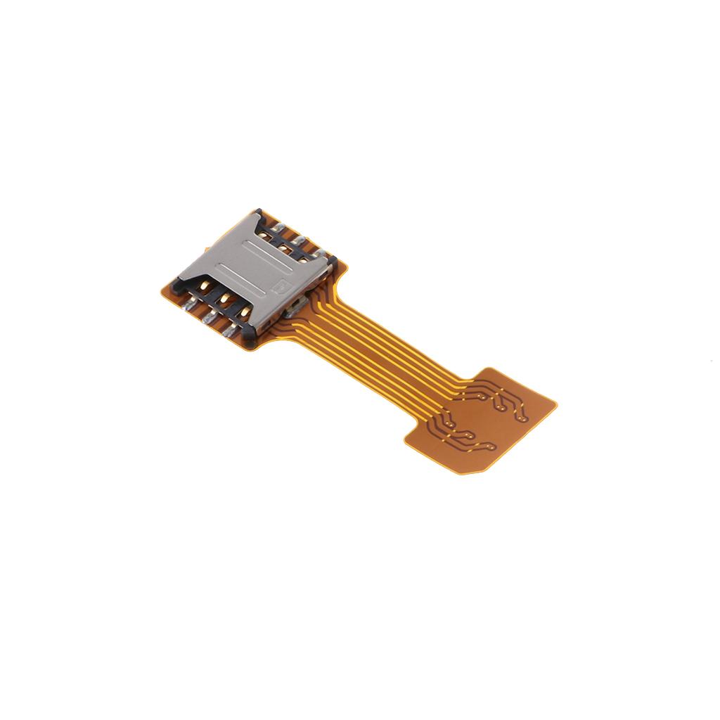 2x Mini Dual SIM Card TF Card Adapter Extender For Samsung Android Nano SIM