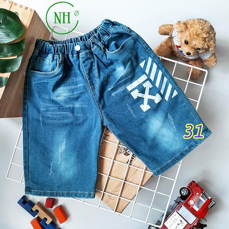 Quần short cho bé trai từ 20kg đến 30kg TỔNG HỢP, quần cho bé lưng thun, jean co giãn - NH SHOP