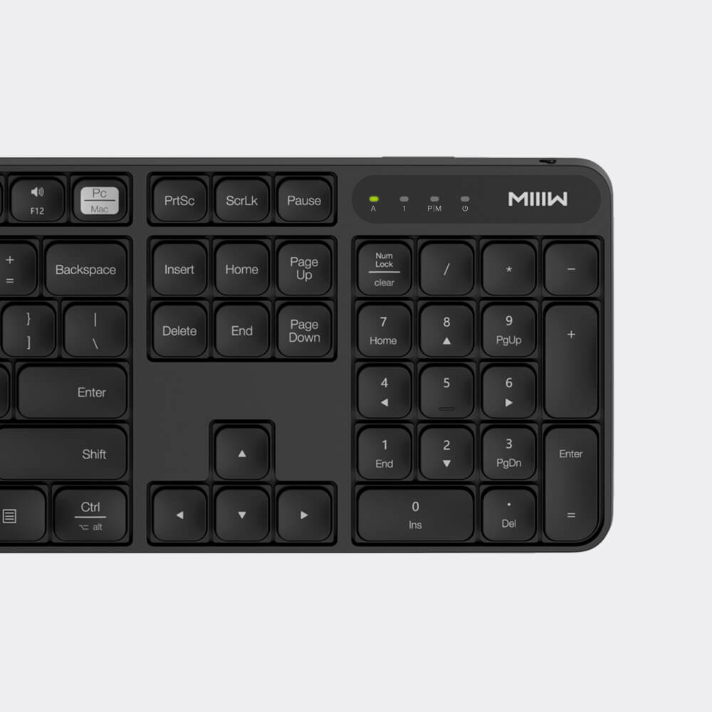 Bộ bàn phím & chuột không dây Xiaomi Ecological Chain MIIIW 104 Phím 2.4GHz Bàn phím USB Chuột thiết kế chống trượt cho văn phòng