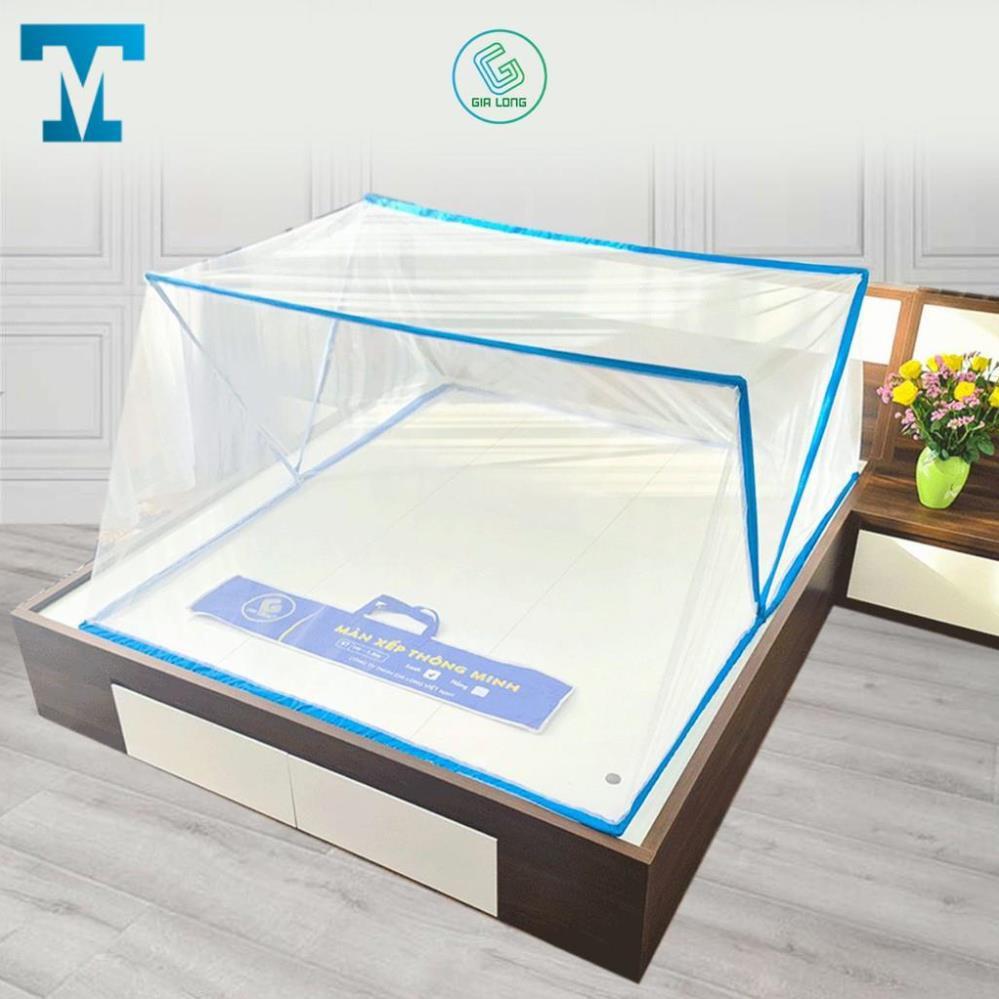 Màn chụp gấp gọn 1m/1m4/1m6/1m8 mùng chụp thông minh Gia Long