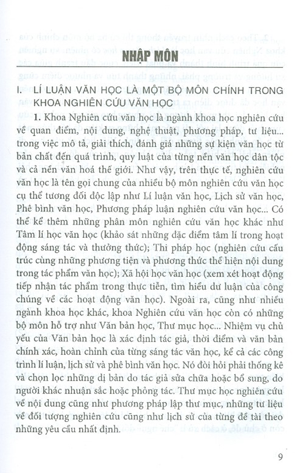 Lí Luận Văn Học - Tập 1 - Văn Học, Nhà Văn, Bạn Đọc