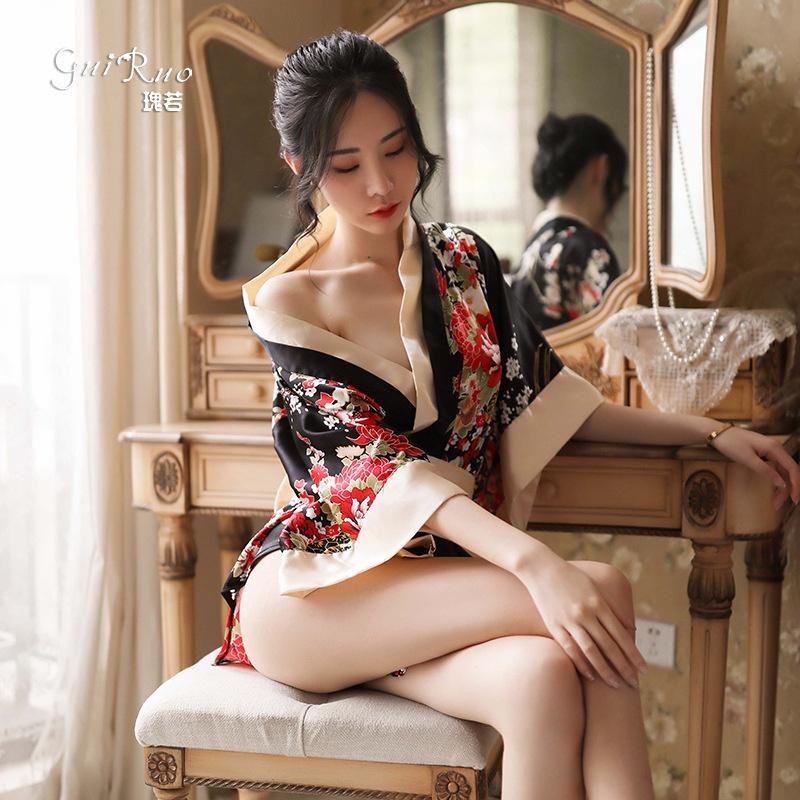 Sét Áo Choàng Ngủ Kimono Phong Cách Nhật Bản MS5060