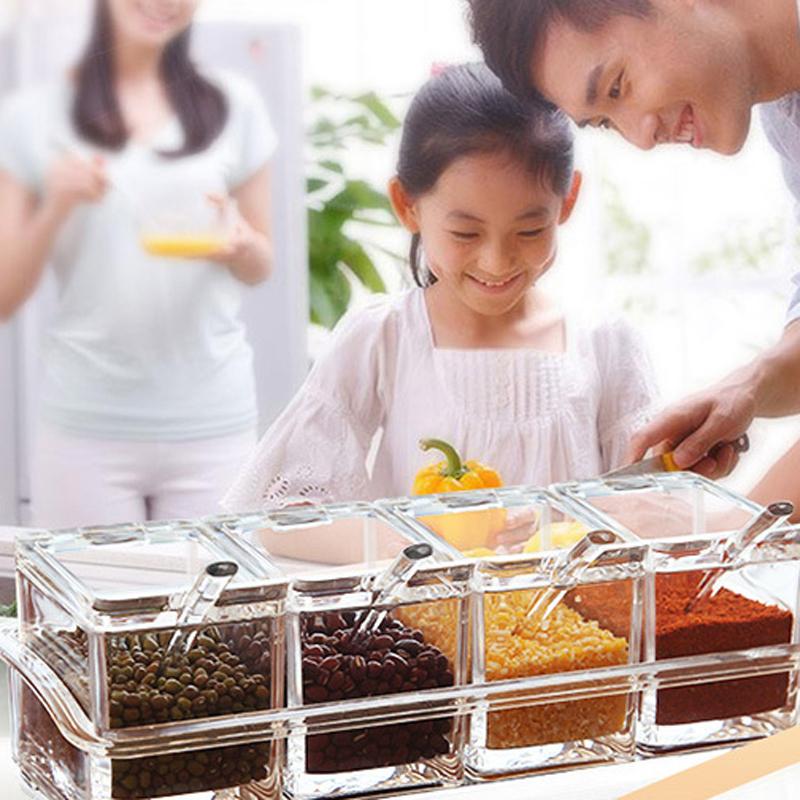 Bộ Hộp Đựng Gia Vị Tiện Lợi Cho Nhà Bếp