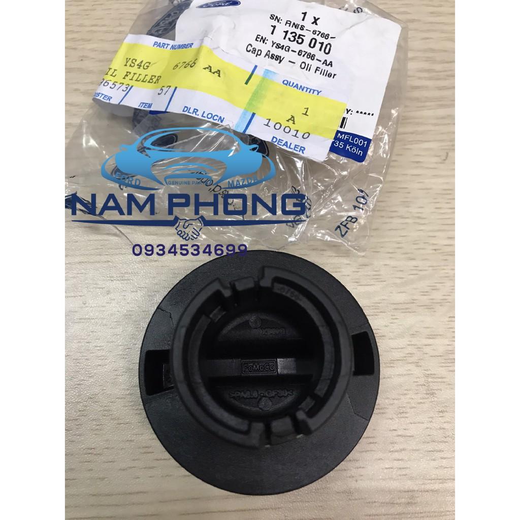 Nắp đổ dầu máy  dành cho Ranger Everest Ecosports  - mã YS4G6766AA , Sử dụng cho các dòng xe  ford Ranger từ đời  2016 – 2020 , xe ford Everest từ đời 2016 – 2020 , xe ford ecosports từ đời 2018 – 2020