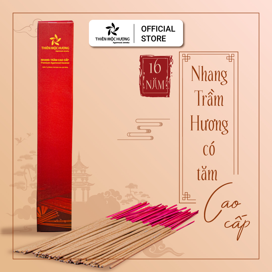 Combo nhang trầm hương tự nhiên 16 năm - Thu hút tài lộc, đem lại may mắn - Không tẩm hóa chất, không độc hại - Trầm Tốc Lào - Thiên Mộc Hương