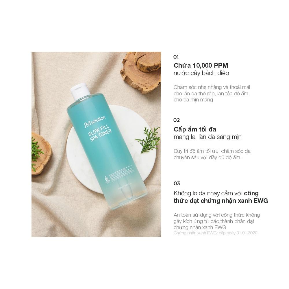 Nước Cân Bằng Dưỡng Ẩm và Làm Sáng Da JMsolution Glow Fill Spa Toner 500ml