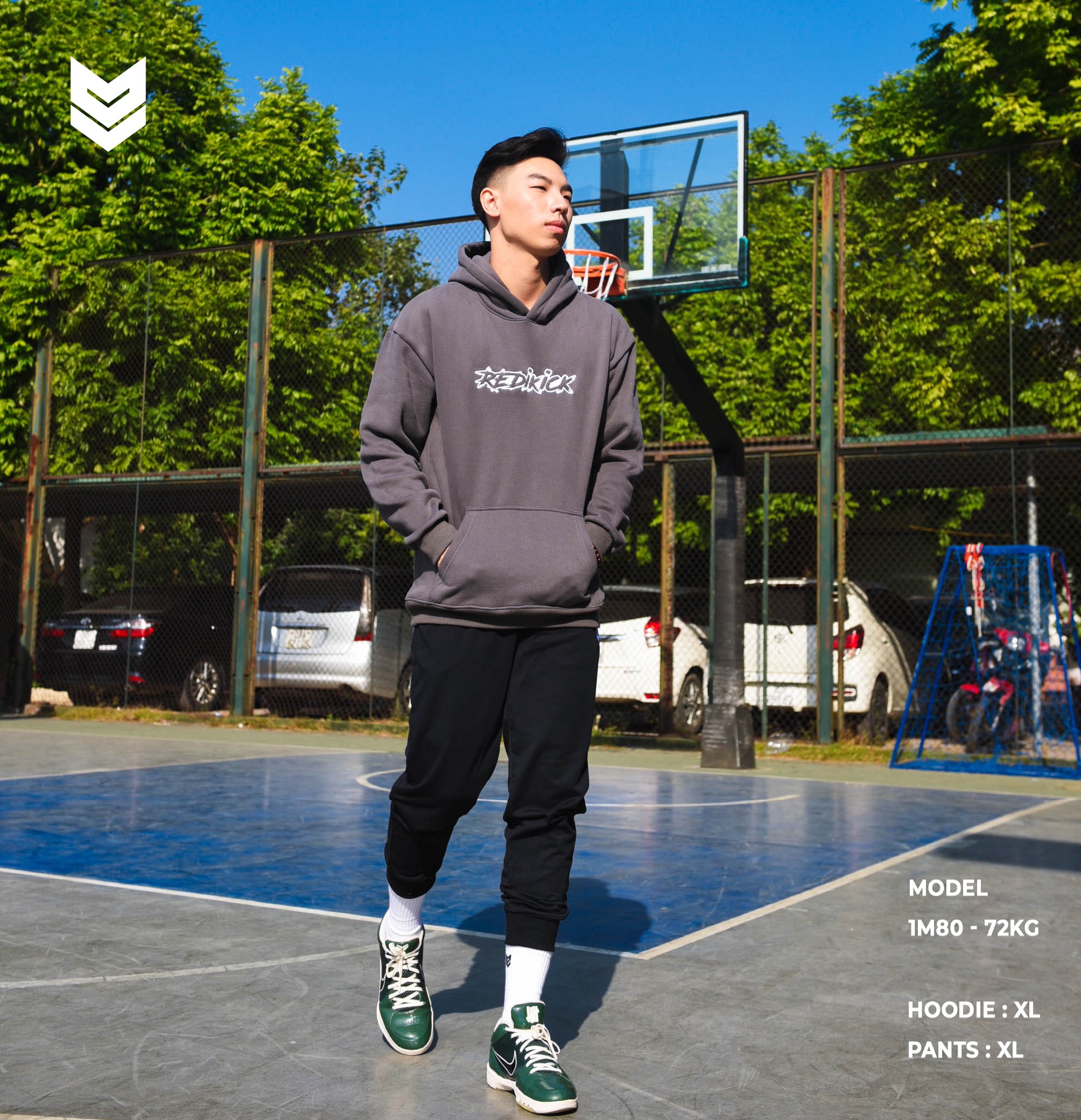 Áo Hoodie bóng rổ nam nữ Redikick Áo nỉ bông Unisex dày dặn chơi bóng rổ tennis tập gym chạy bộ