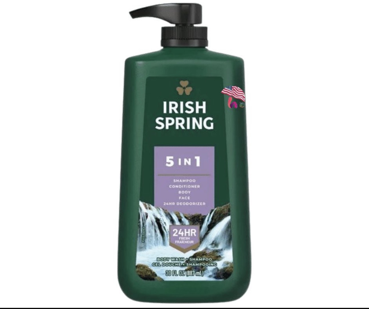 Sữa tắm gội toàn thân irish spring 5 in 1 (887ml)