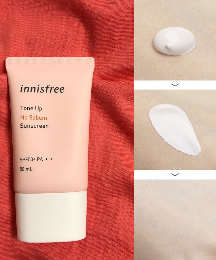 Kem Chống Nắng Innisfree Tone Up No Sebum Sunscreen SPF50+/PA++++ 50g - Hàn Quốc