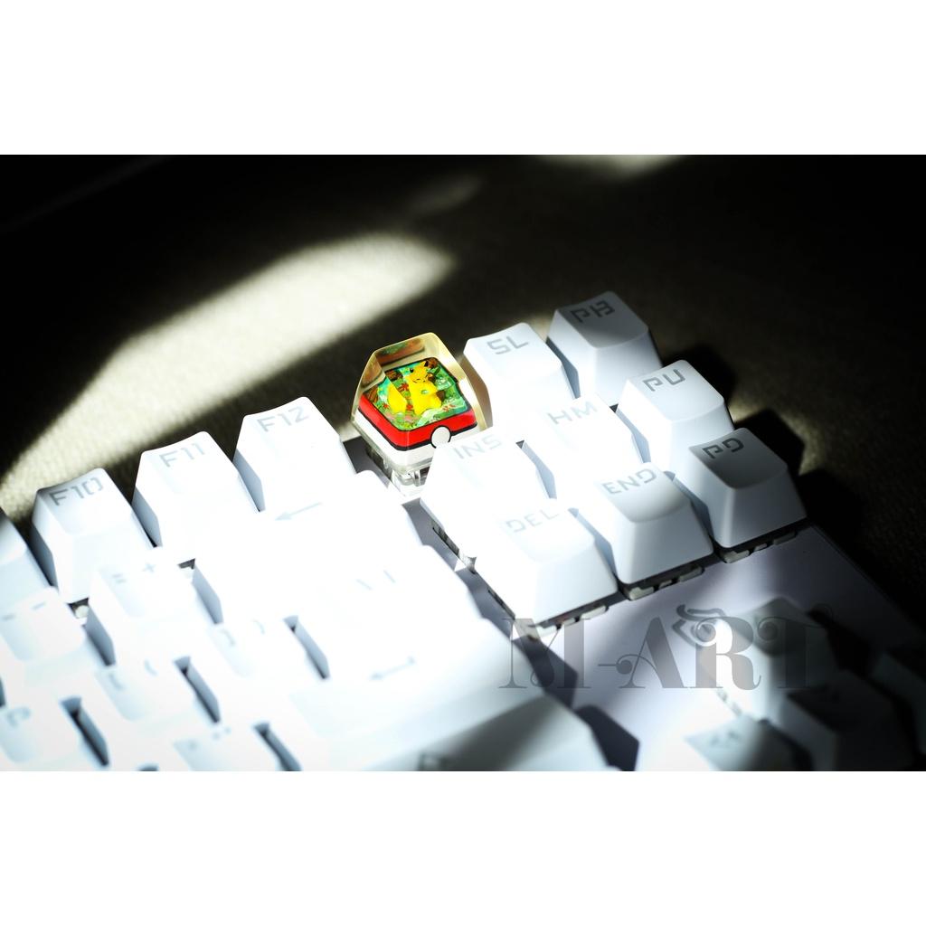 Nút dành cho bàn phím cơ resin Pokemon Pikachu siêu dễ thương - Pikachu Pokemon Keycaps