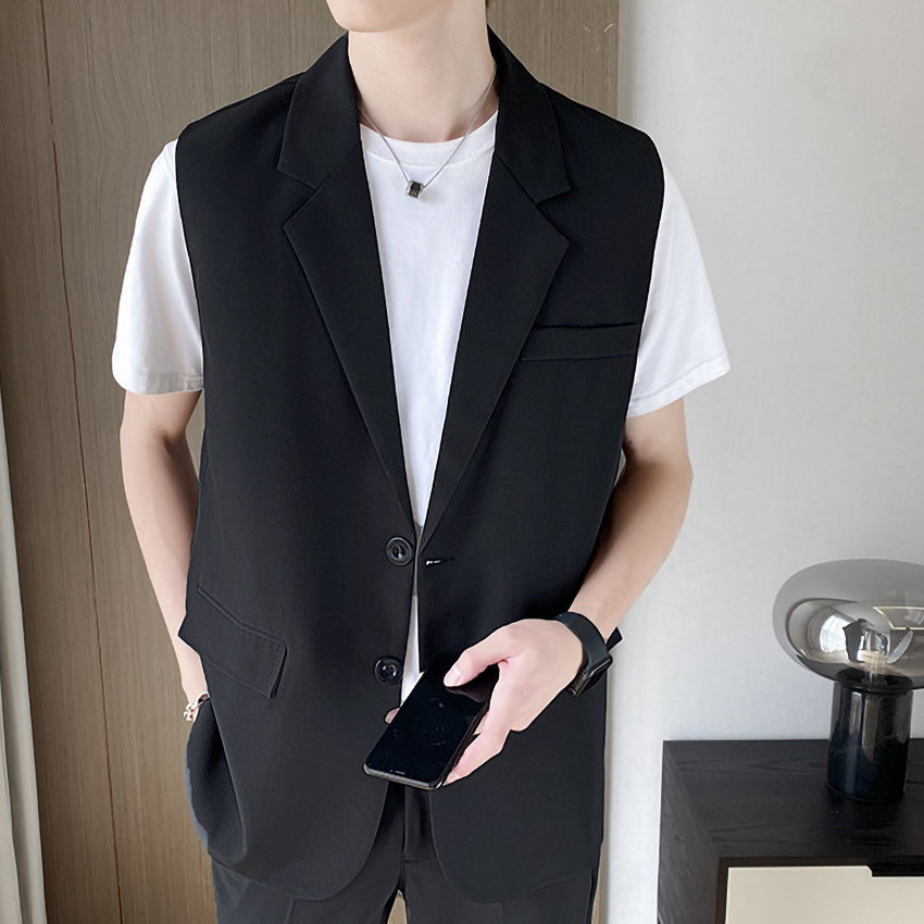 Áo Vest nam, áo vest cộc tay dáng suông phong cách Hàn phù hợp mọi lứa tuổi N47