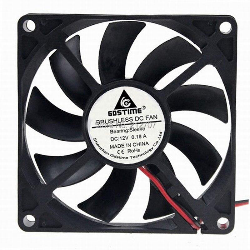 1pcs Gdstime DC 12V 2510-2Pin 8cm 80mm 8015 80*80*15mm Brushless Cooling Fan