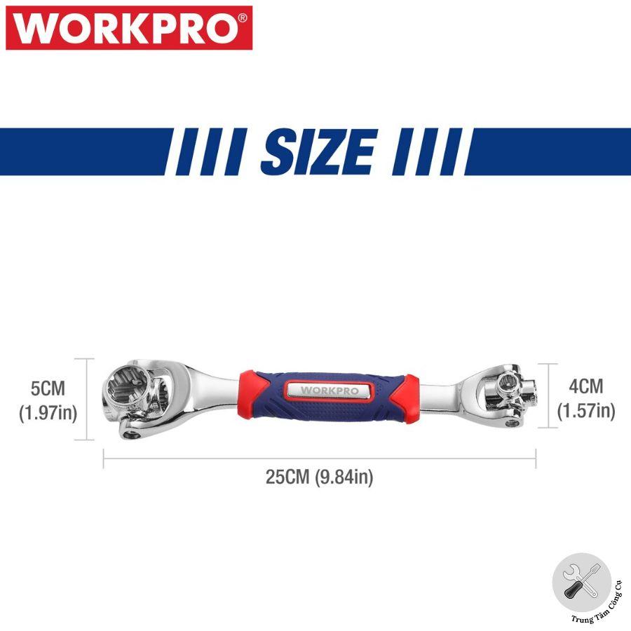 Cờ lê mở tuýp đa năng 8 in 1 Workpro WP272018 - Hàng chính hãng