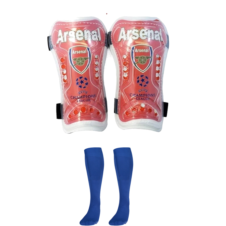 Combo Bó ống đồng đá bóng trẻ em các câu lạc bộ + Tất đá bóng dài trẻ em - Giao màu ngẫu nhiên