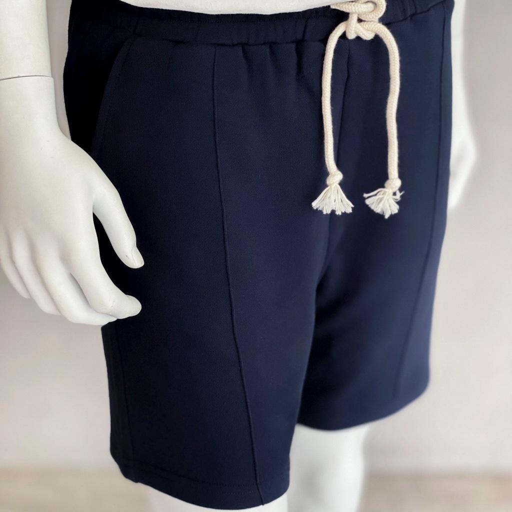 Quần Short Cotton Nam Xanh Navy BY COTTON Navy Cotton Shorts