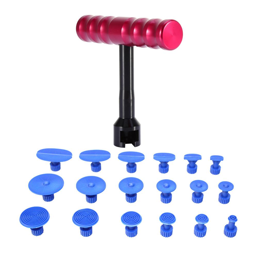 Car Body Paintless T-Bar Dent Repair Hail Puller Lifter Removal Repair Kit