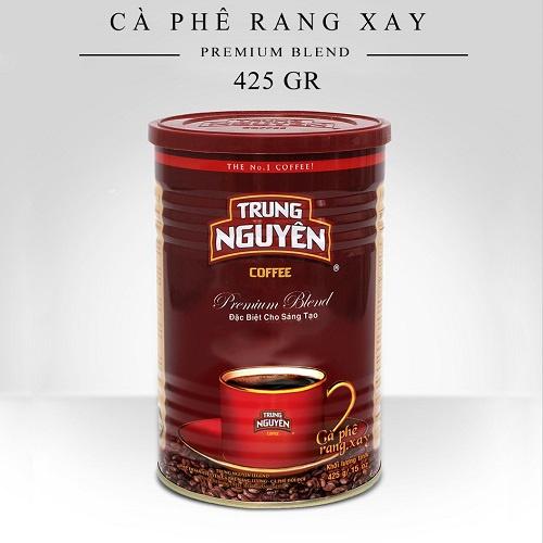 Combo 2 Hộp Cà Phê Rang Xay Pha Phin Premium Blend - Lon 425gr (Vị đậm, mùi thơm, cafein 1%)