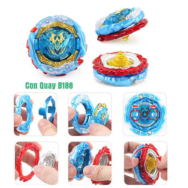 Đồ Chơi Con Quay B188 Kèm Tay Quay | Con Quay BEYBLADE B188