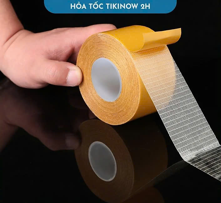 10mm*10m COMBO 2 CUỘN Keo 2 Mặt Sợi Thủy Tinh Cường Lực Dán Thảm Trải Sàn, Keo Chống Nước, Không Để Vết Keo