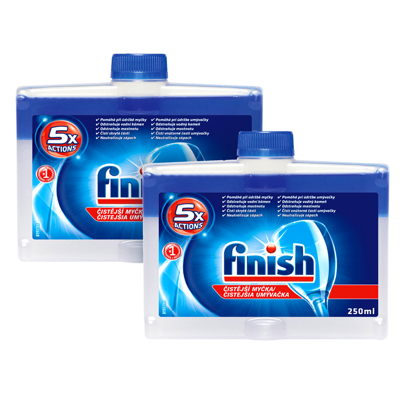 Dung dịch tẩy rửa máy rửa chén Finish Dishwasher Cleaner 2x250ml QT04440