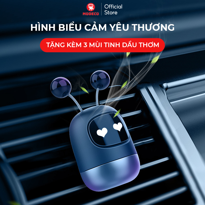 Nước Hoa Ô Tô Cao Cấp Kẹp Cửa Gió Khử Mùi Xe Hơi Hình Hoạt Hình Lắc Lư Đáng Yêu - Modeco