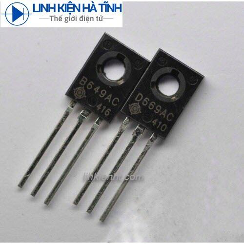 CẶP TRANSISTOR ÂM THANH 2SD669 2SB649 D669 B649 MỚI