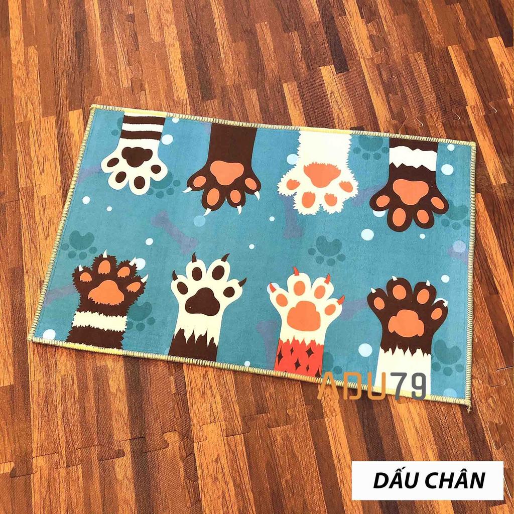 Thảm Lau Chân 3D Cực Đẹp Siêu Thấm, Kháng Khuẩn, Chống Trơn Trượt Cho Phòng Tắm, Phòng Bếp, Phòng Khách