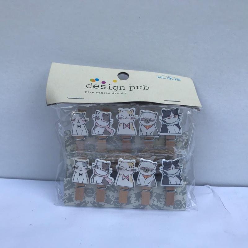 Kẹp gỗ treo ảnh trang trí set 10 cái + kèm dây 2m