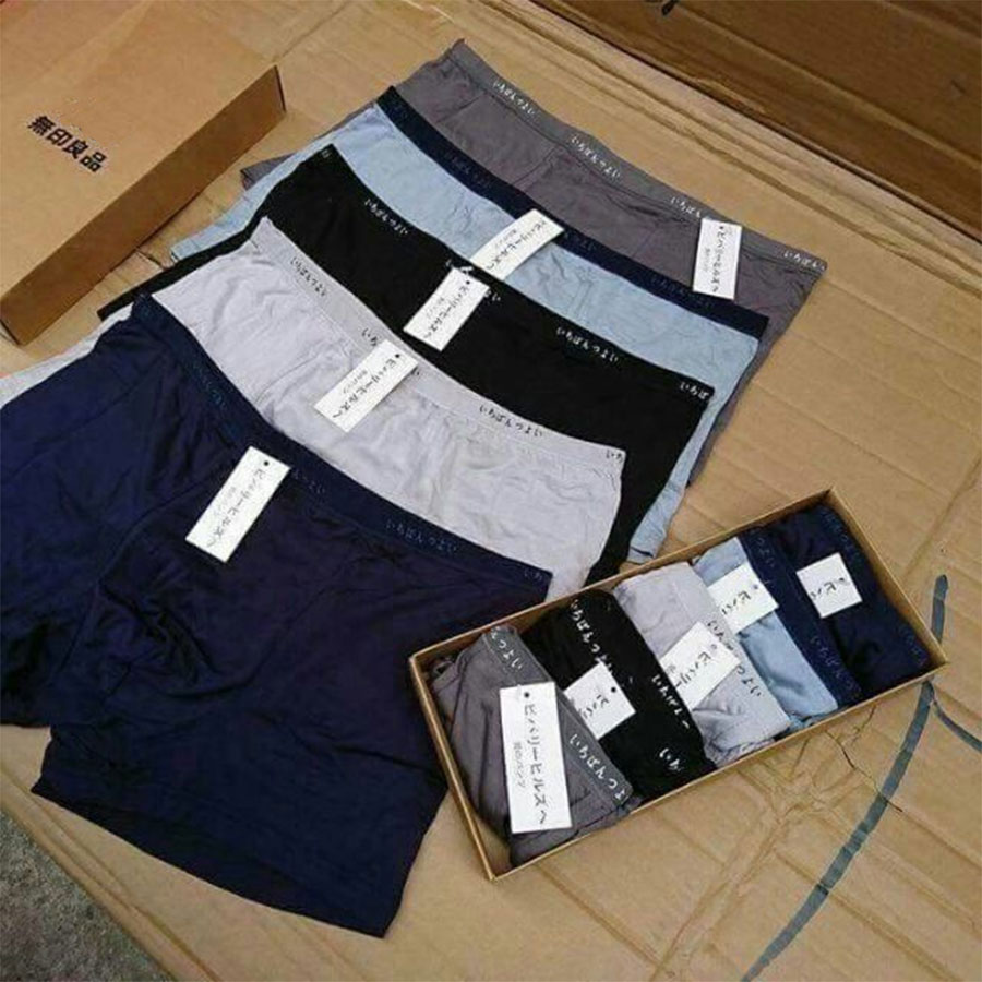 COMBO HỘP 5 Quần Lót ĐÙI Nam Xuất Nhật Cao Cấp