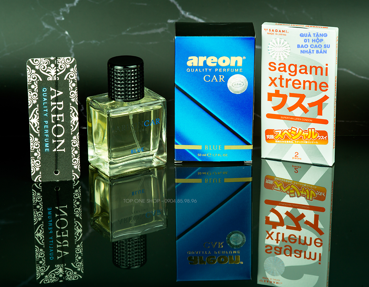 Nước hoa ô tô cao cấp AREON Car Blue Perfume 50ml - NHẬP KHẨU BULGARIA