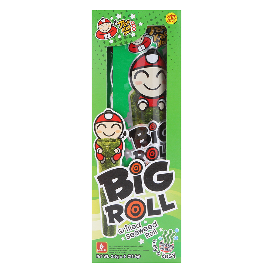 Combo 8 Hộp Rong Biển Đủ Vị Taokaenoi Big Roll (3.6g)