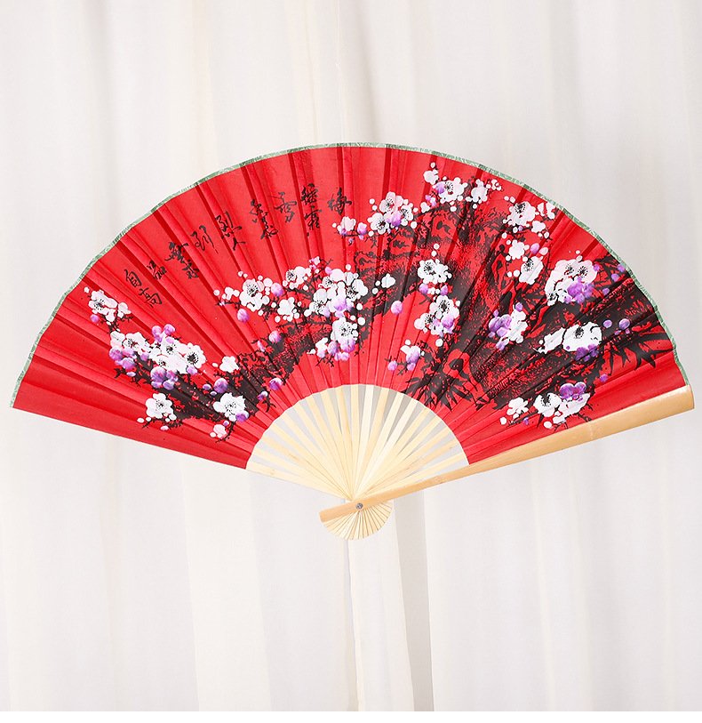 Quạt giấy trang trí phong thủy bản to