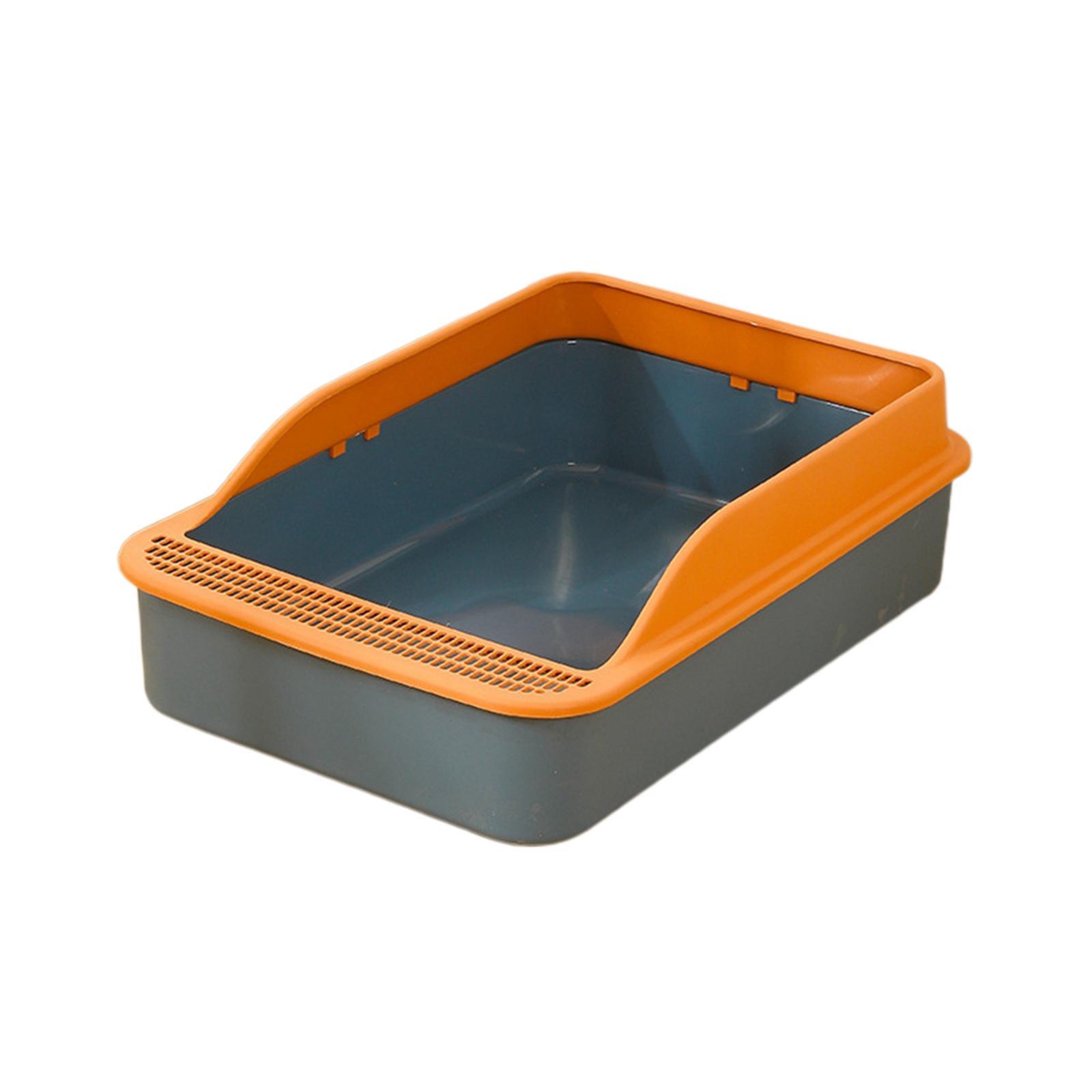 Cat Litter Box Open Top Pet Litter Tray for Indoor Cats Small Animals Travel
