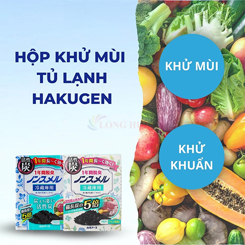 Hộp khử mùi tủ lạnh Hakugen Earth Nonsmel Refrigerator Deodorizer - Hàng chính hãng