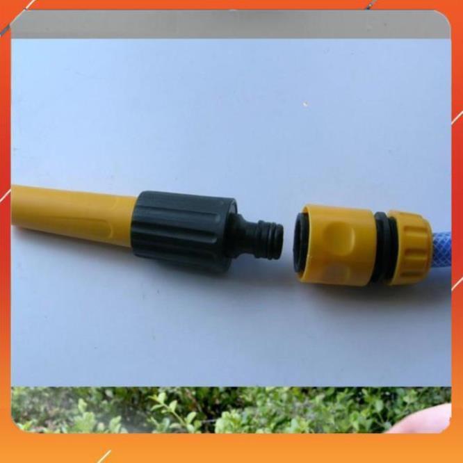 Vòi Xịt️Evoucher Bộ dây vòi xịt nước rửa xe, tưới cây , tăng áp 3 lần, loại 7m, 10m 206622-5 cút sập, + mở chai