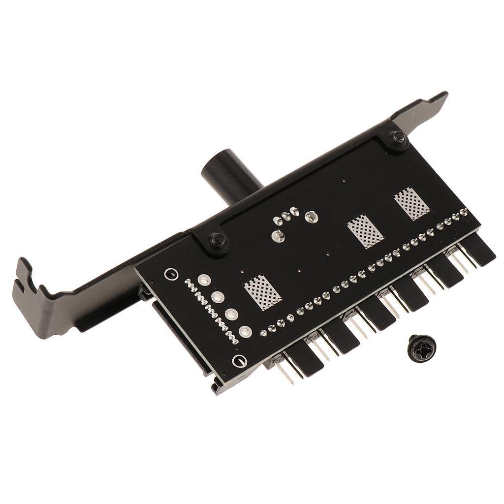 5x SATA Power PCI PWM CPU Cooler Cooling Fan Speed Controller 6-Channel HUB