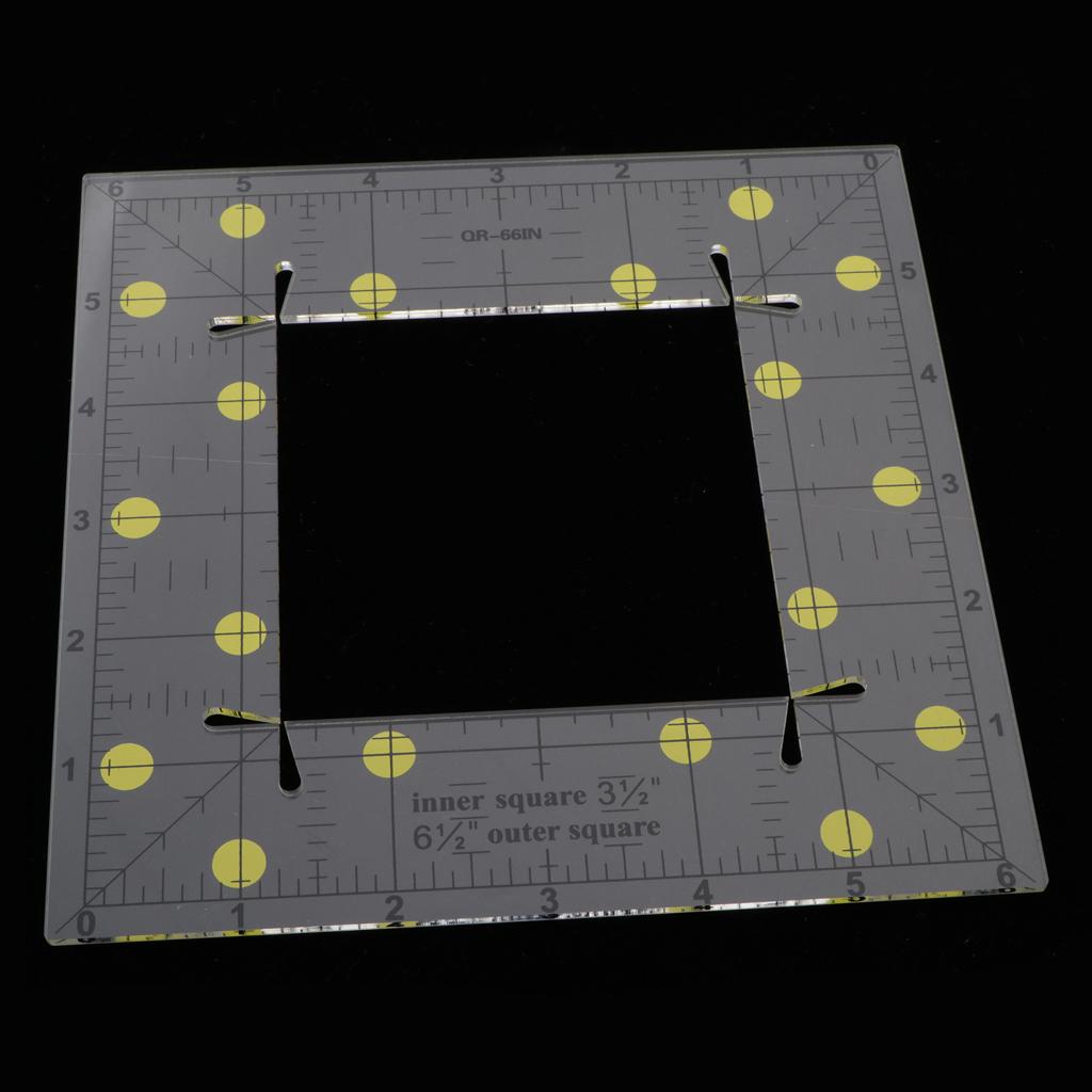 Acrylic 1 Vuông Quilting Bản Mẫu Miếng Dán Cường Lực Đường May May Thước